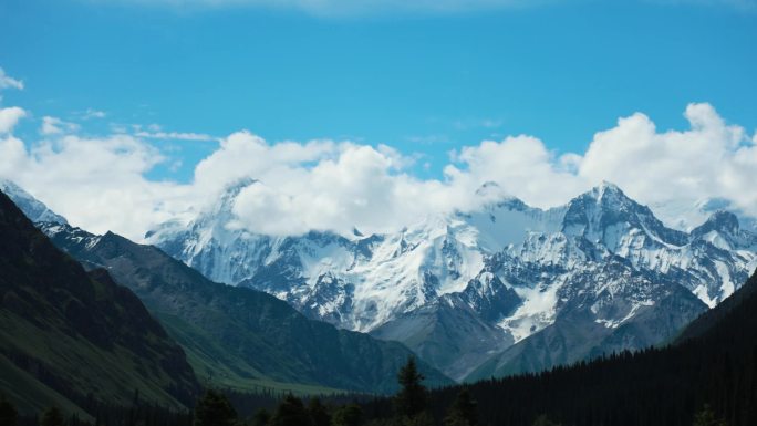 雪山延时 夏塔