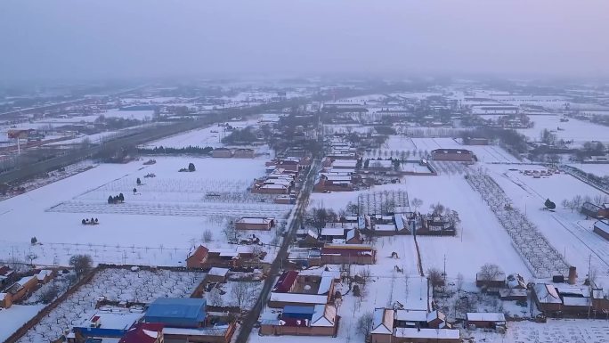 黄土大塬雪景风光