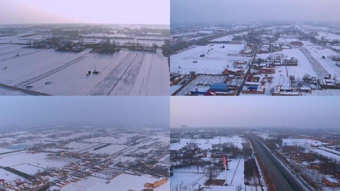 黄土大塬雪景风光