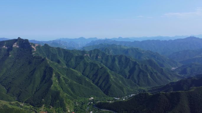 [4K]航拍素材.房山涞宝路观景台环拍