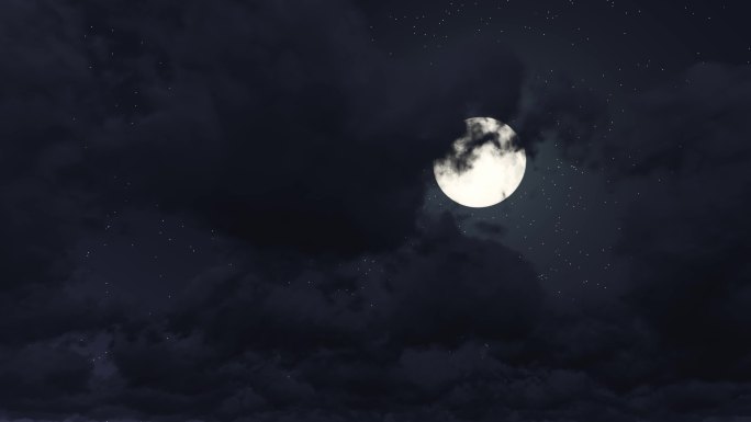 乌云月亮
