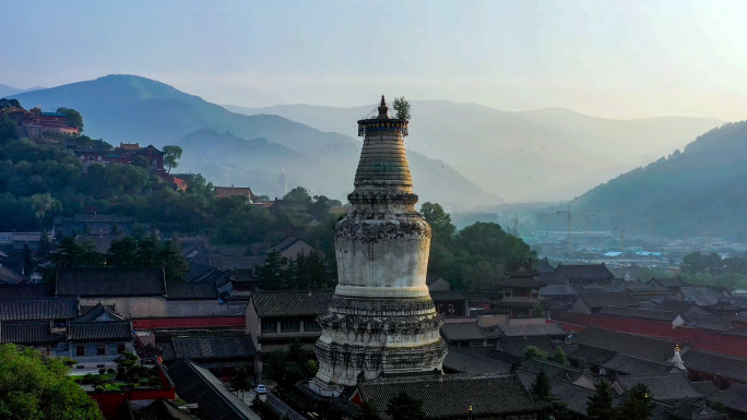 夏天航拍五台山风光合集5