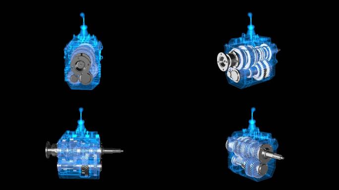 变速箱三维展示4k