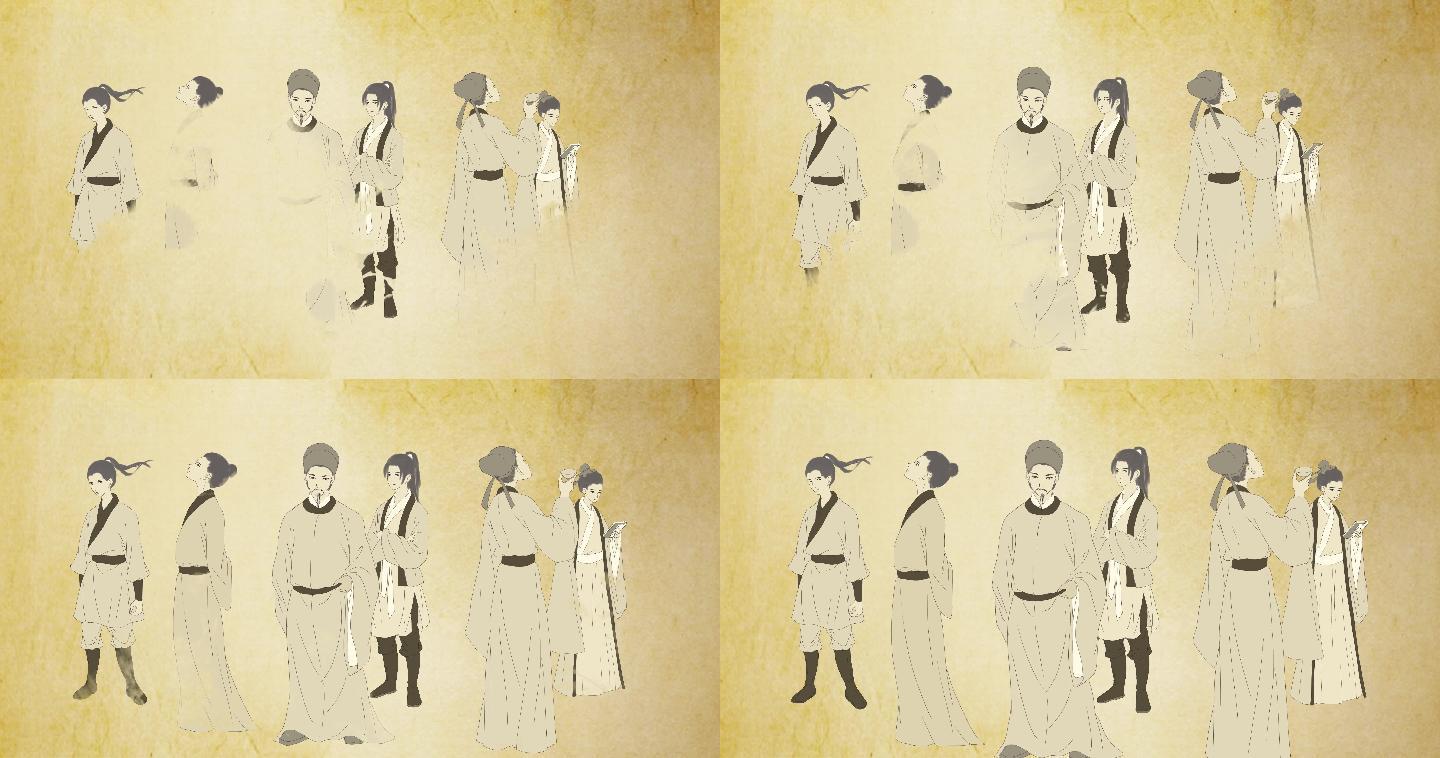 中国风古代二维角色人物-男性篇
