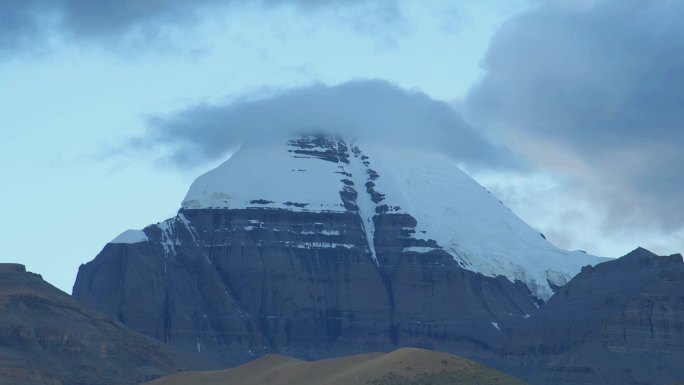 世界的中心西藏阿里冈仁波齐峰延时摄影
