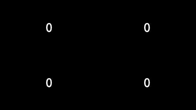 数字0-1变化