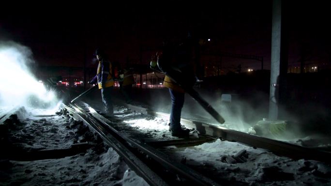 铁路 轨道清雪 清雪工作