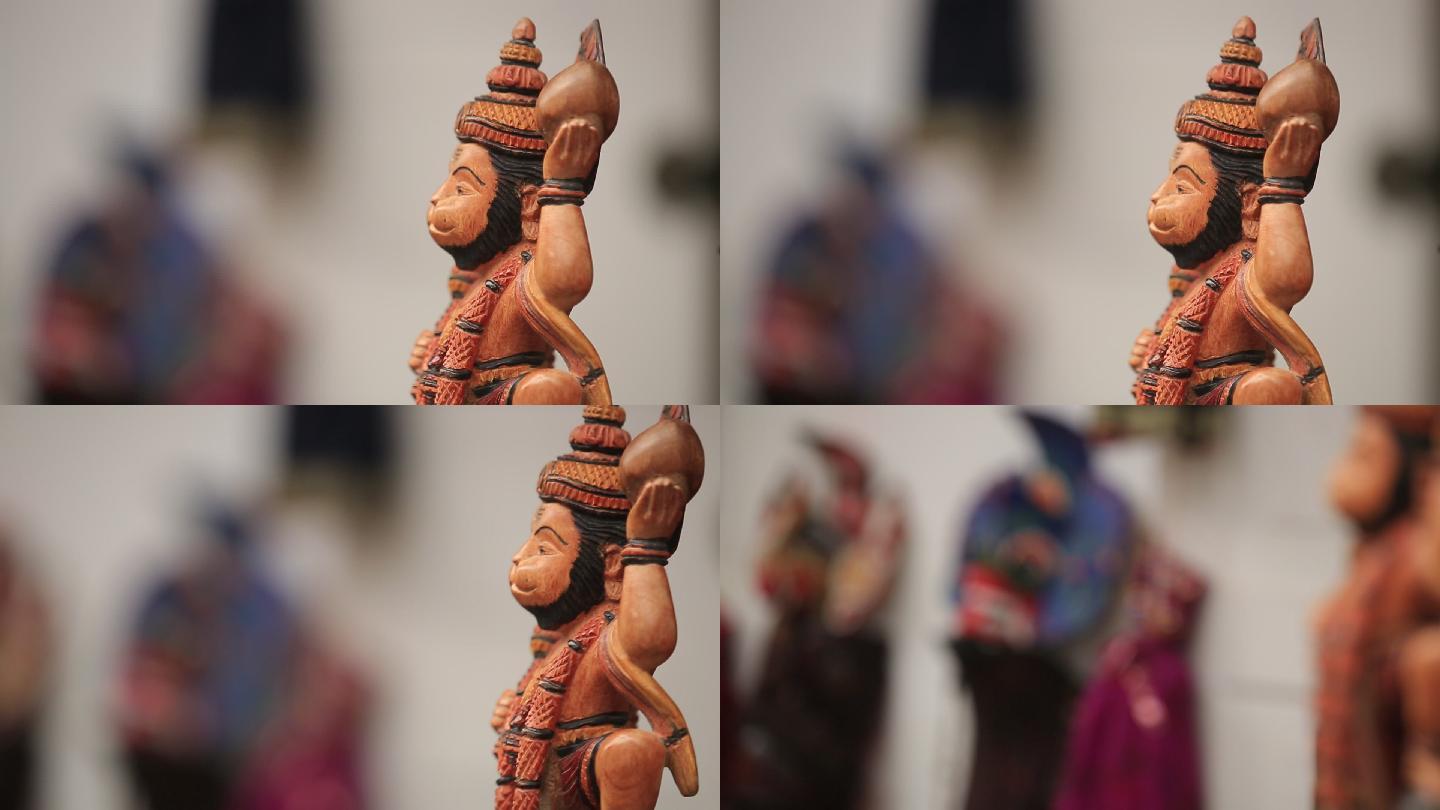 斯里兰卡木雕，猴神