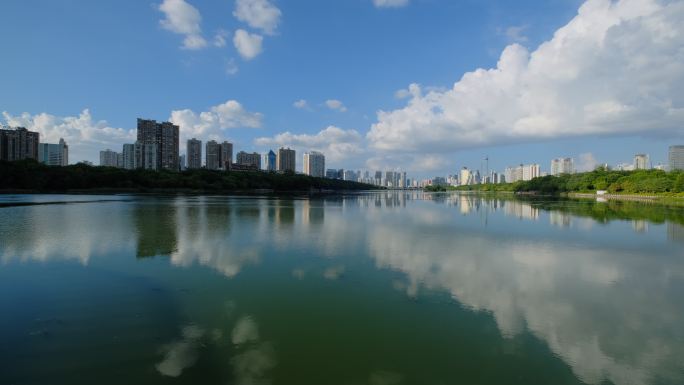 广西南宁南湖公园湖景