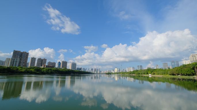 广西南宁南湖公园湖景