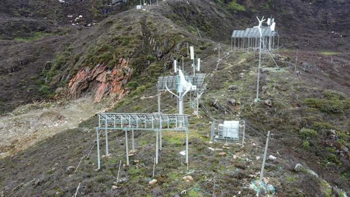 西藏林芝色季拉山自动气象观测站4K