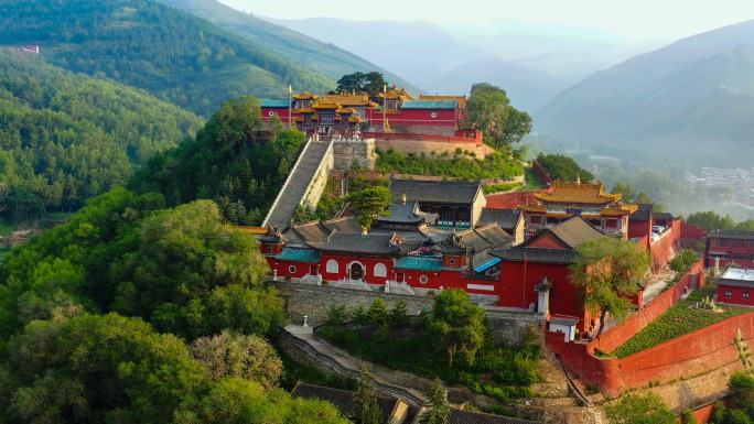 夏天航拍五台山风光合集3