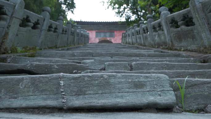 石台阶 古神道石板楼梯石栏杆