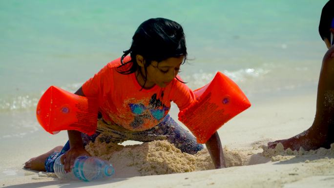 海洋 游客 沙滩 马尔代夫 休闲度假