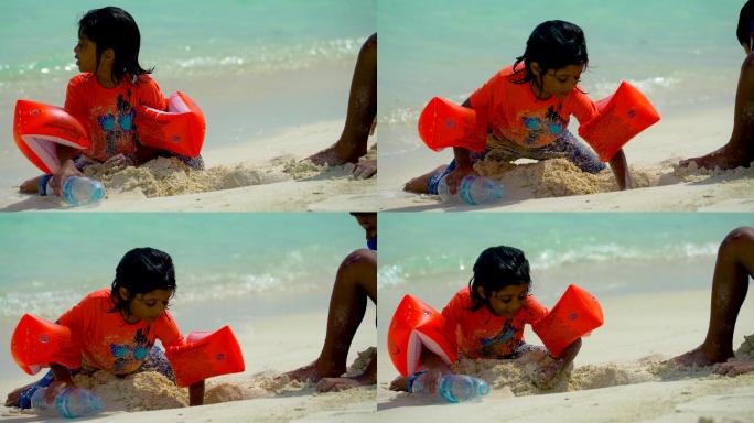 海洋 游客 沙滩 马尔代夫 休闲度假