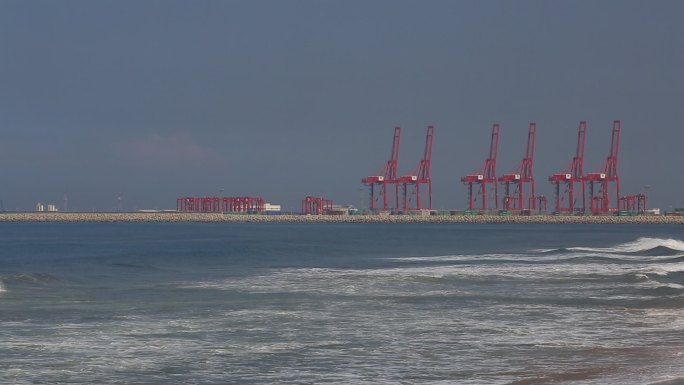 斯里兰卡首都科伦坡港口