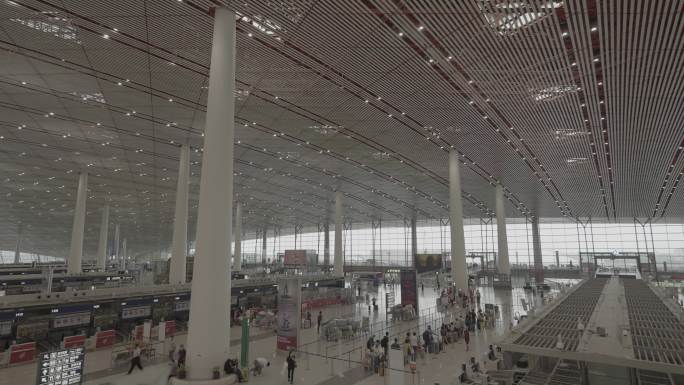 北京首都国际机场飞机场延时log未调色