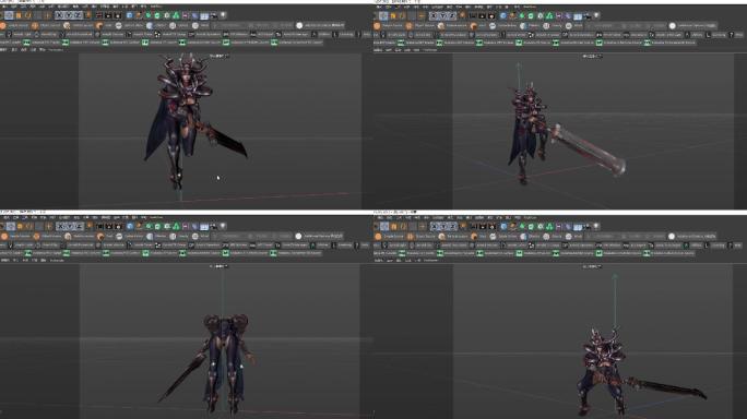 女王C4D模型动作工程