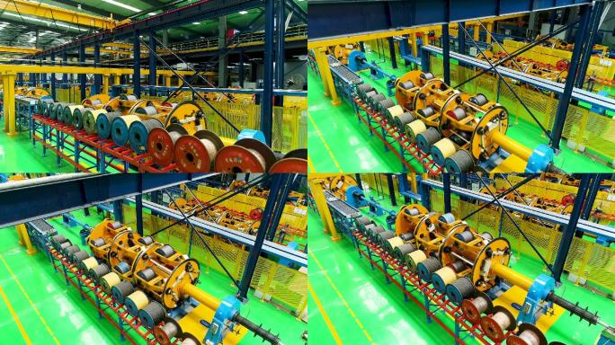 工厂 车间 光纤制造 机械设备 生产