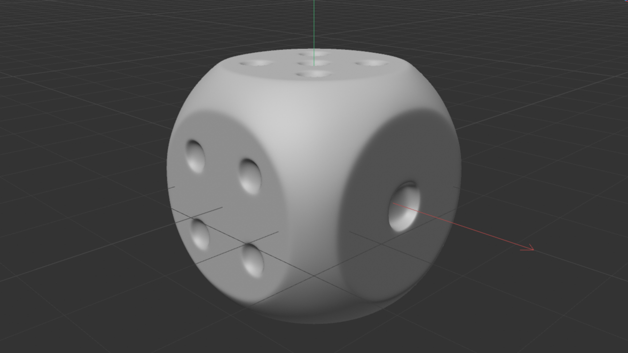C4D骰子建模
