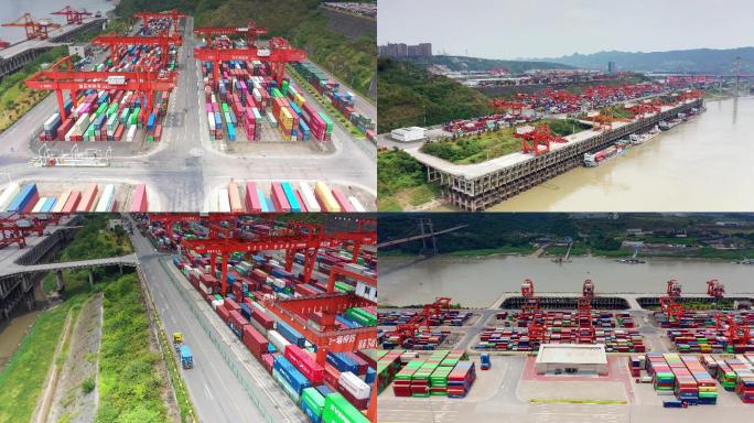 运输物流港口贸易一带一路果园港码头集装箱
