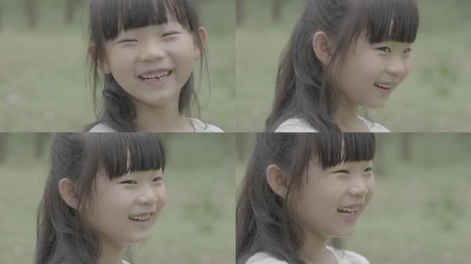 森林小女孩开心微笑（fx3原素材）