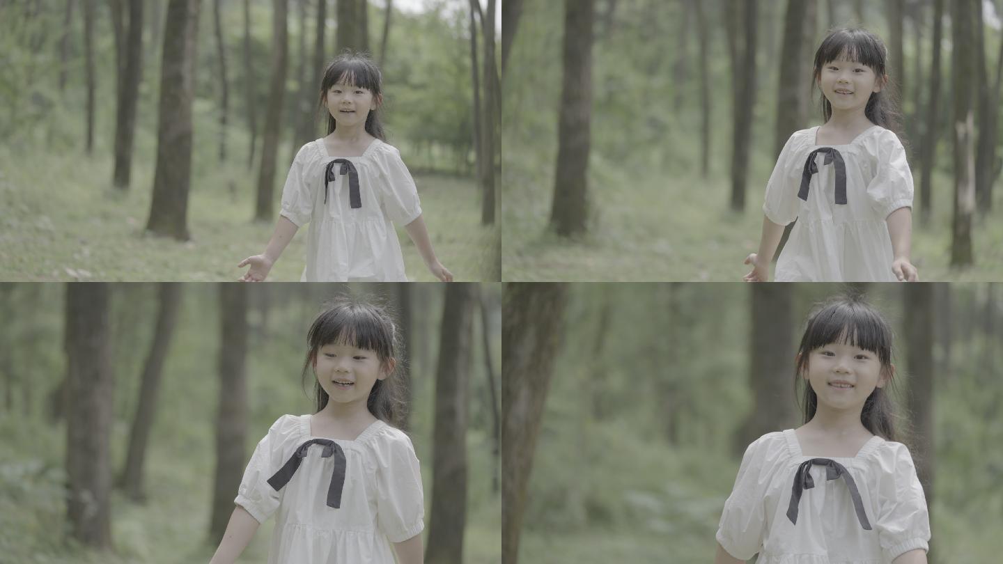 森林小女孩奔跑（fx3原素材）