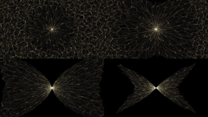 4K粒子能量汇聚黑洞吸入光聚集波纹吸收
