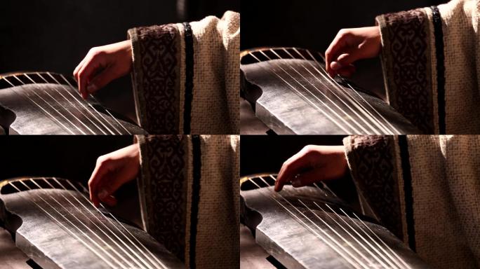 历史再现 古人弹琴 乐器演奏 中国历史