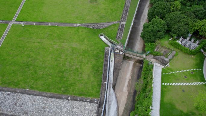 广州黄埔区温涧路水声水库排洪