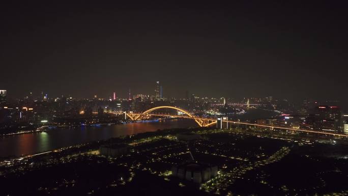 上海卢浦大桥夜景