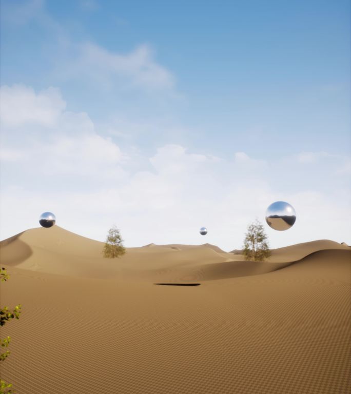【U型屏】沙漠荒漠星球意境6K竖屏