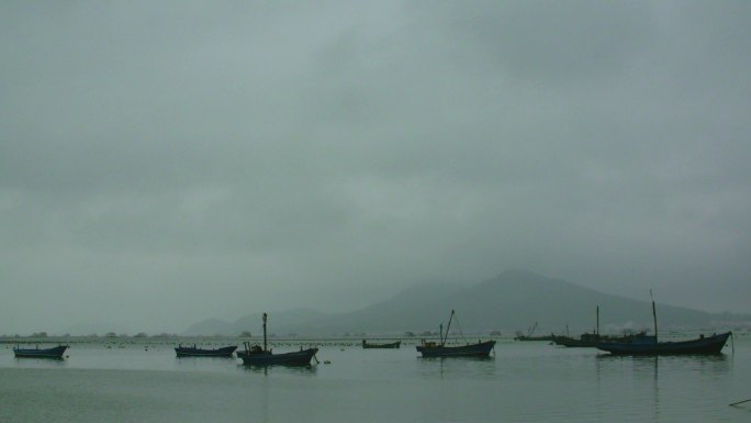 渔港 渔船  渔村