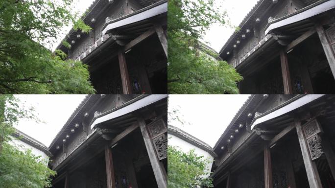 传统江南园林别墅建筑木结构
