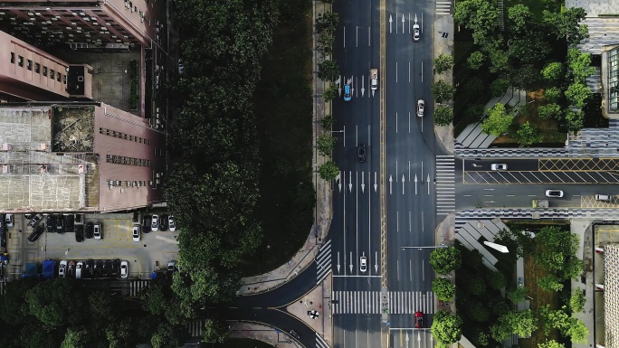 0015_D航拍城市建筑高楼大景楼群道路