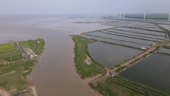 滨海县淮河入海口