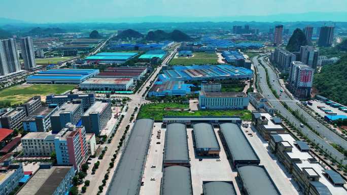 桂林临桂新区西城大道和秧塘路周边工业园