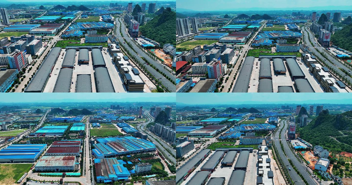桂林临桂新区西城大道和秧塘路周边工业园