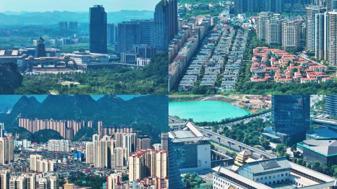 长焦航拍桂林新区临桂新区城市建筑2022