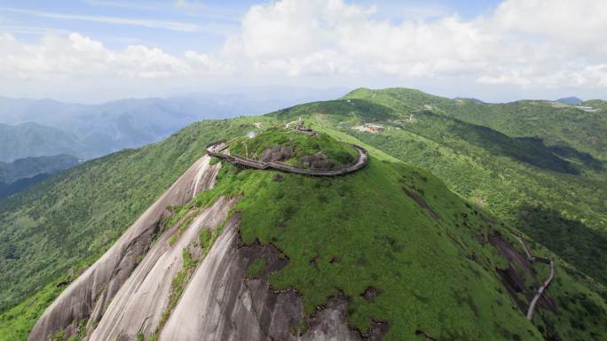 航拍福建三明金铙山