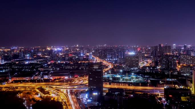 铜陵路夜景延时