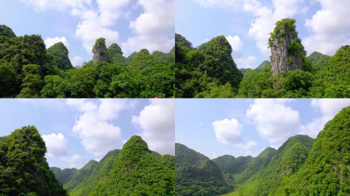 大山贵州深山晴天绿水青山