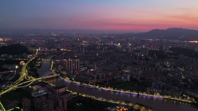 江门城央绿廊 东华大桥 釜山公园 夜景