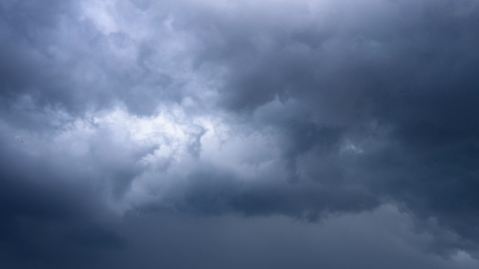 4K乌云滚滚暴风雨来临延时