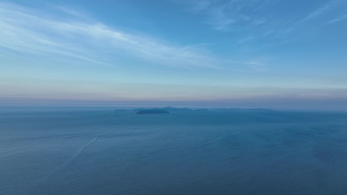 4K马祖列岛海岛晚霞航拍
