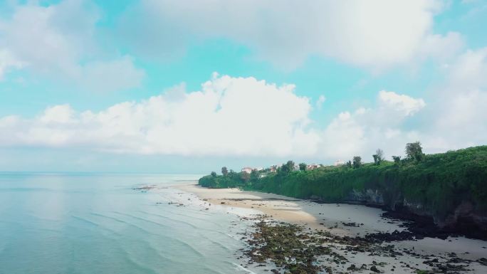 涠洲岛海岸线海边风景航拍