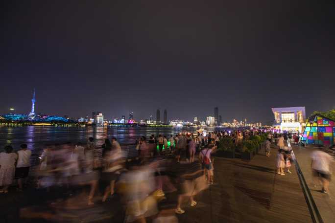 武汉长江大桥观景台 大桥夜景 休闲 夜景