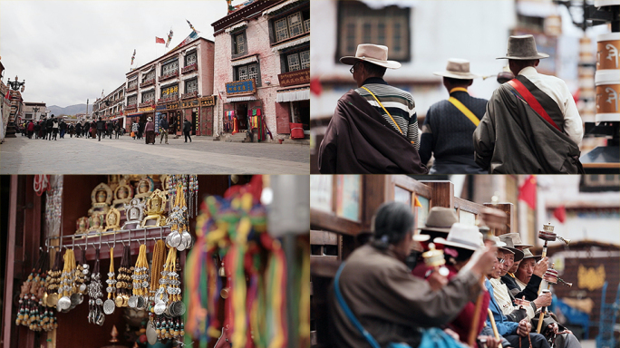 【原创】西藏拉萨市内街景藏区风情