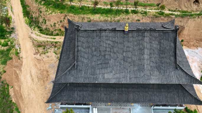 航拍山西省繁峙县多宝寺