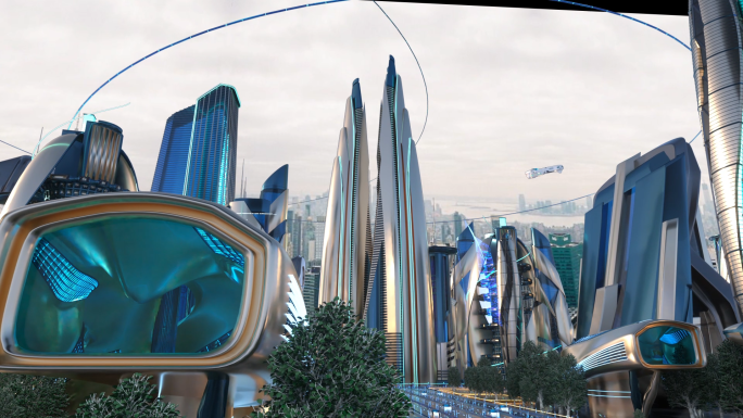 C4D未来科幻城市